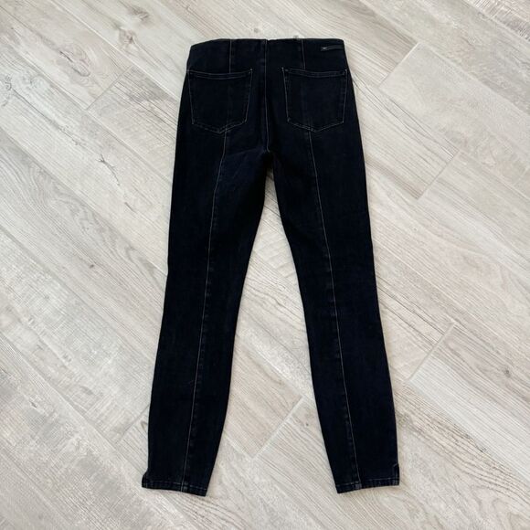 PILCRO High-Rise Denim Leggings Black Pull On - Picture 3 of 8